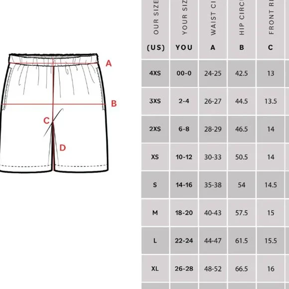 NWT Universal Standard Linen Easy Pull on Shorts Size 14 Resort wear Vacation - Picture 3 of 3